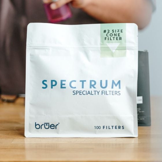 Bruer Spectrum #2 cone paper filters, pack of 100